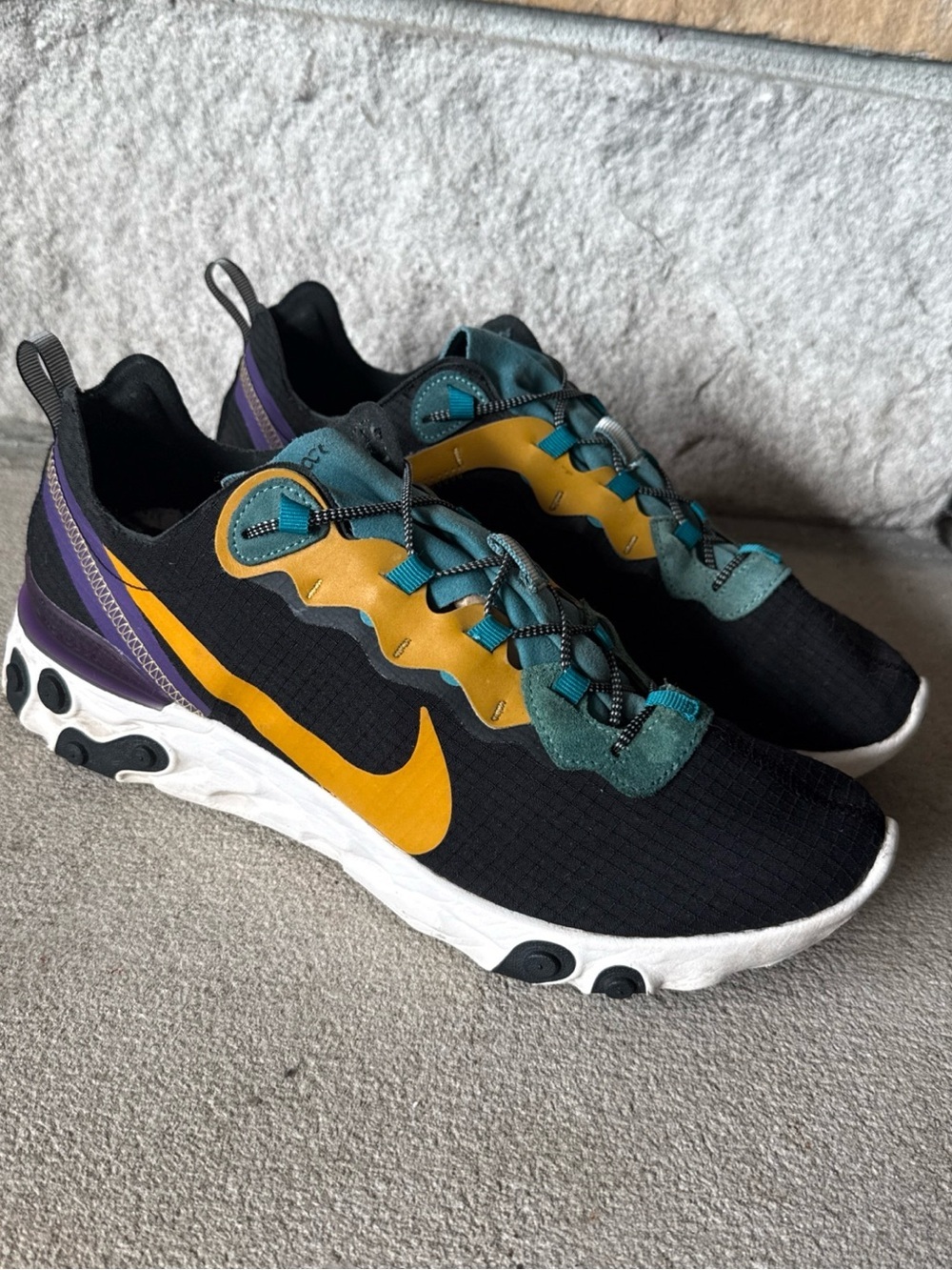 Size 10.5 - Nike React Element 55 PRM ACG Black/Teal/Mineral